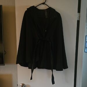mark. Black Women's Cape Jacket